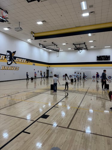 Our 5th graders are having a blast playing Saucer Slam (KanJam) in PE! 🥏